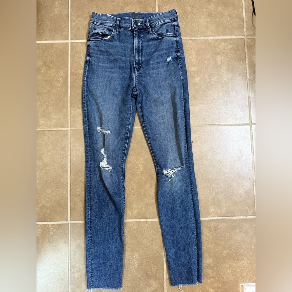 MOTHER👖Swooner Ankle Fray Denim - Picture 4 of 11